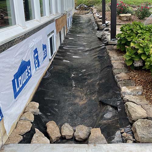 Brick Foundation Waterproofing Membrane