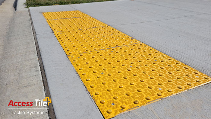 Access Tile Cast In Place Detectable Warning Mat - 2' x 5'