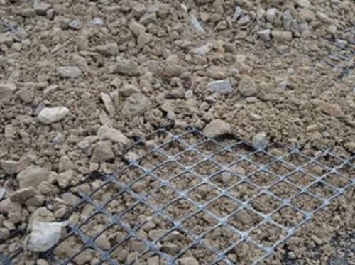 Terragrid Hanes Geogrid in gravel