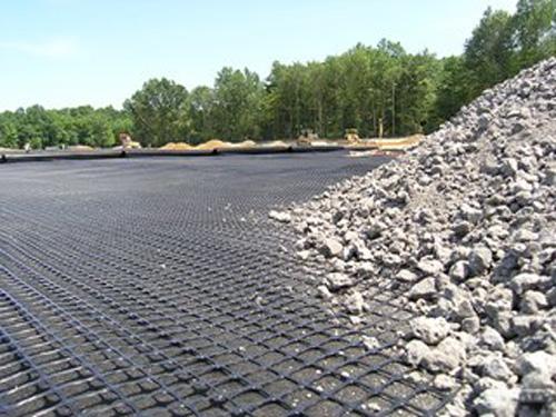 Terragrid Hanes Geogrid Road Installation